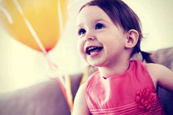 little lovely girl ballon birthday