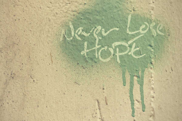 Never lose hope wall painting