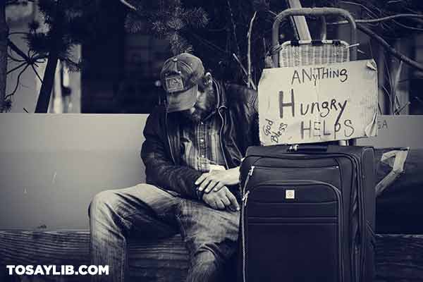 13 Picture of a homeless person