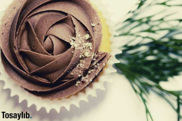 cupcake with chocolate icing