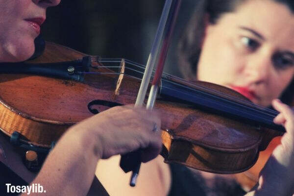 women playing violin