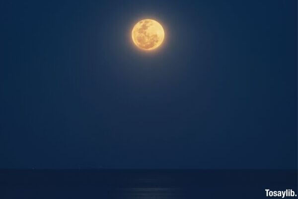 moon photo reflection sea night