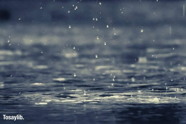 rain pouring down water