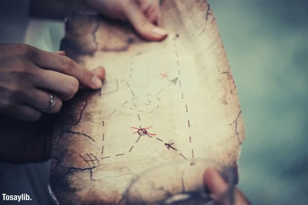 person holding brown map