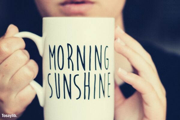 drink morning breakfast coffee sunshine hands mug tea quote early morning person