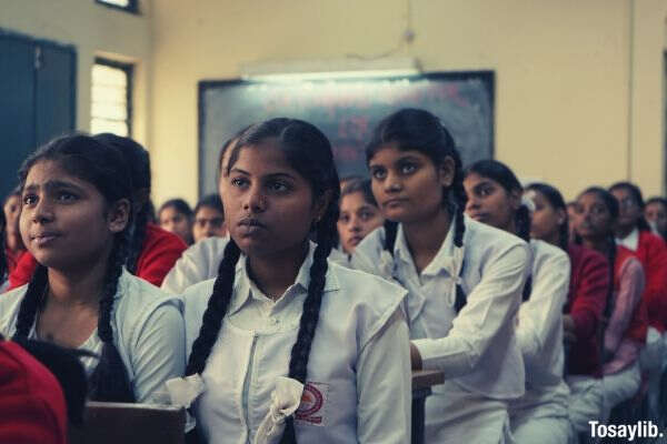 whole class looking at the teacher