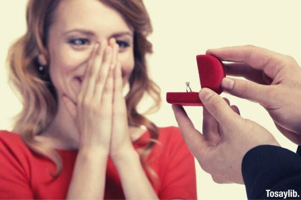 man propose woman shocked