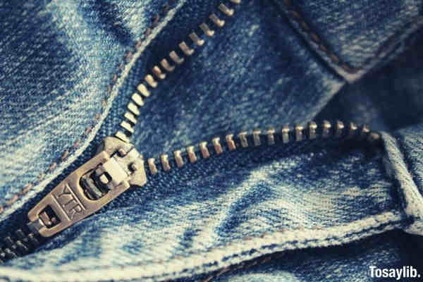 blue jeans zipper
