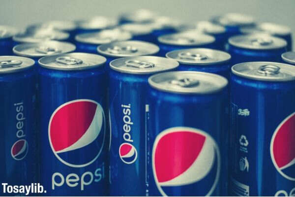 Pepsi soda aluminum cans