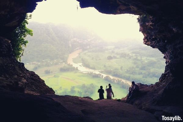 four people on cueva ventana arecibo puerto rico