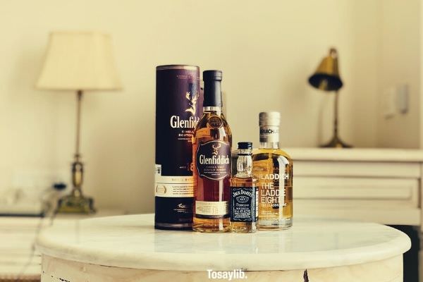 of scotch whiskey table