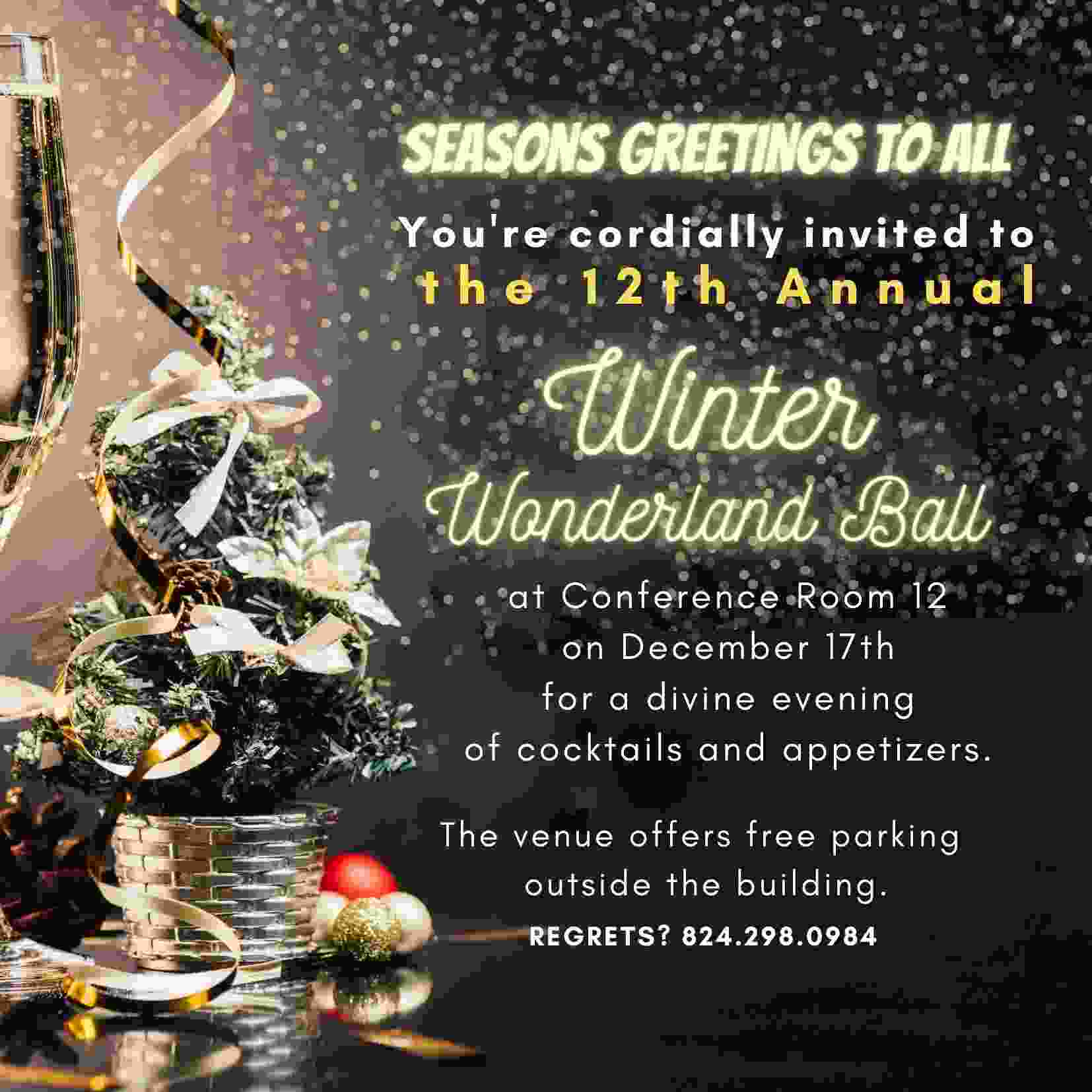 office christmas party invitation wording