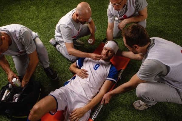 soccer player received head injury during the game