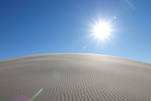 blazing sun dumont dunes california mojave