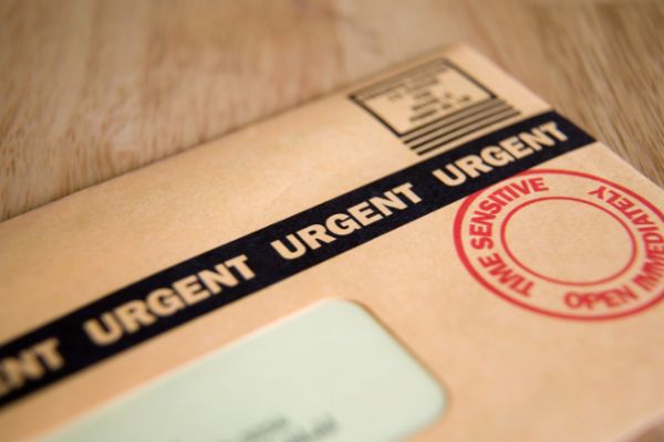 urgent time sensitive junk mail bill