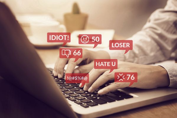 bullying people using laptop