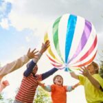 beach ball icebreaker question game young students summer camp