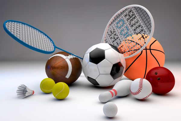 assorted sports equipments different balls
